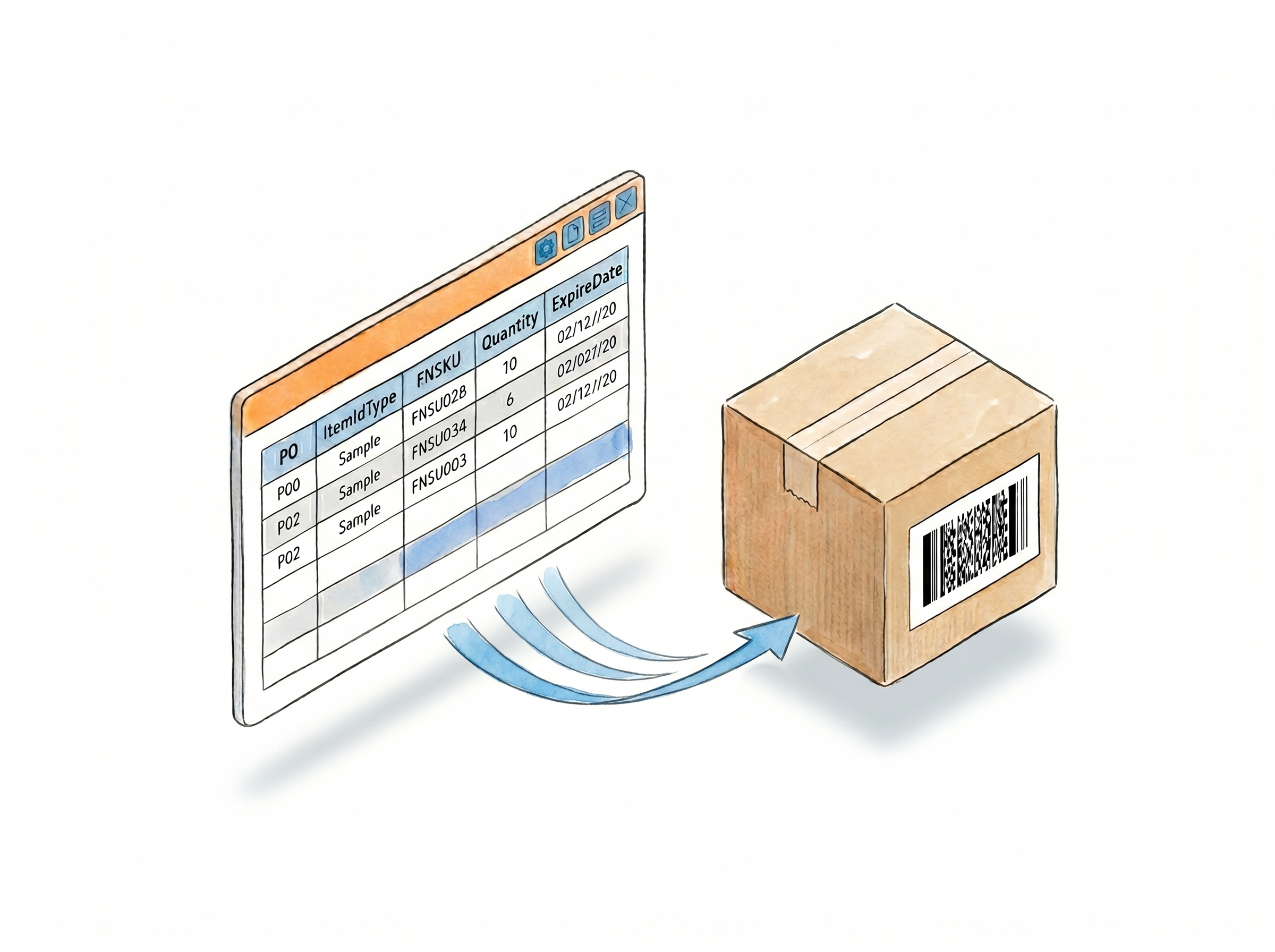 Amazon FBA 2D Barcode Maker