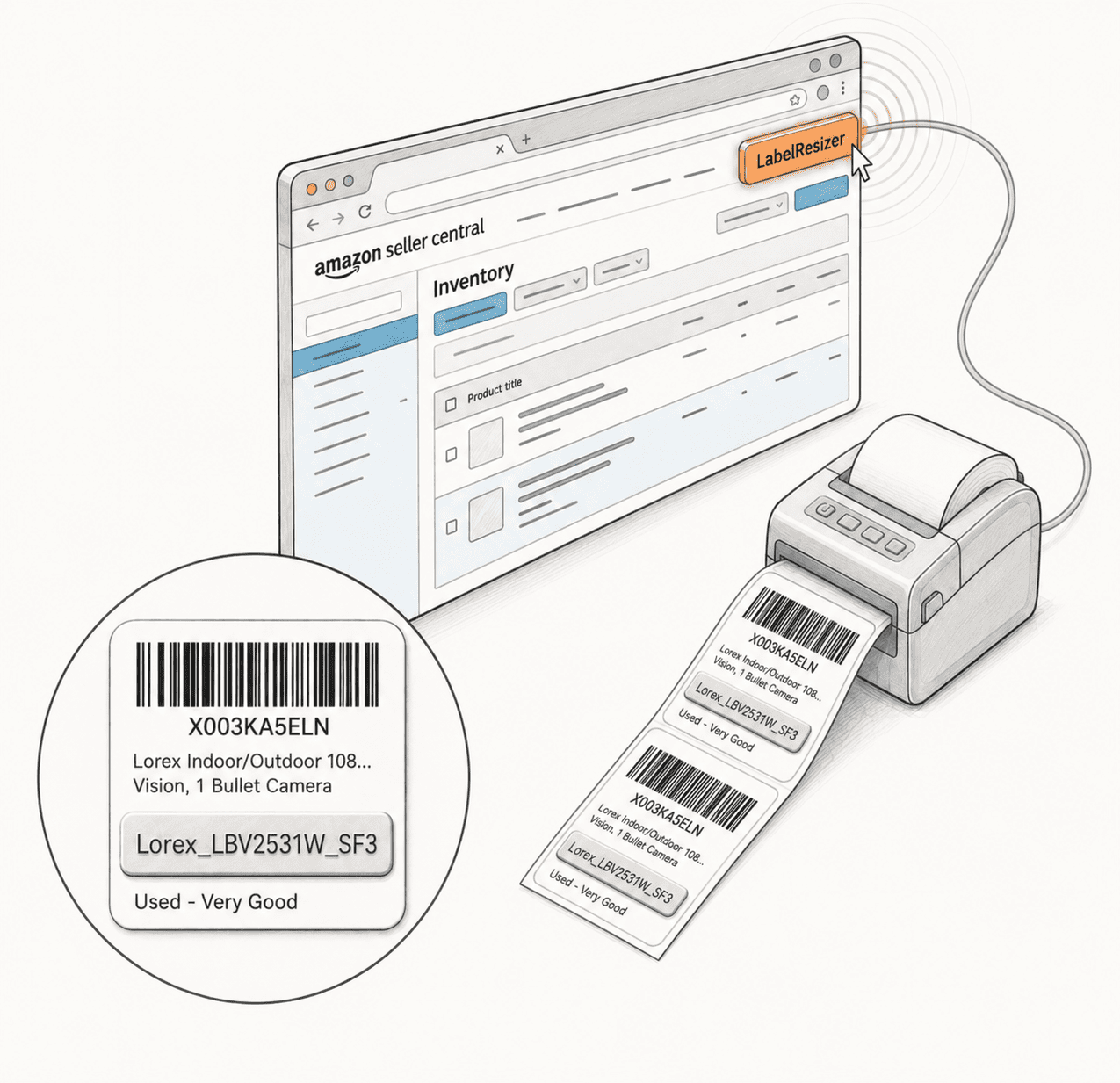 Automatically Add MSKU to Product Labels in Seller Central