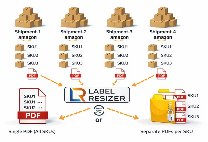 SKU-Based Box Label Merge overview