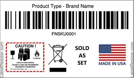 Label Editor interface