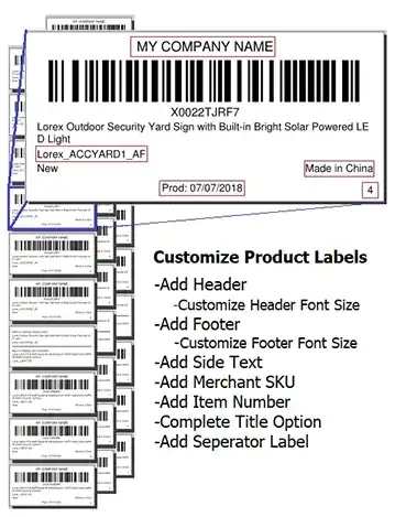 Label Resizer on Amazon Supply Chain Connect