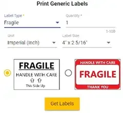 Generic warning labels example