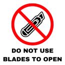 Opening Instruction Label