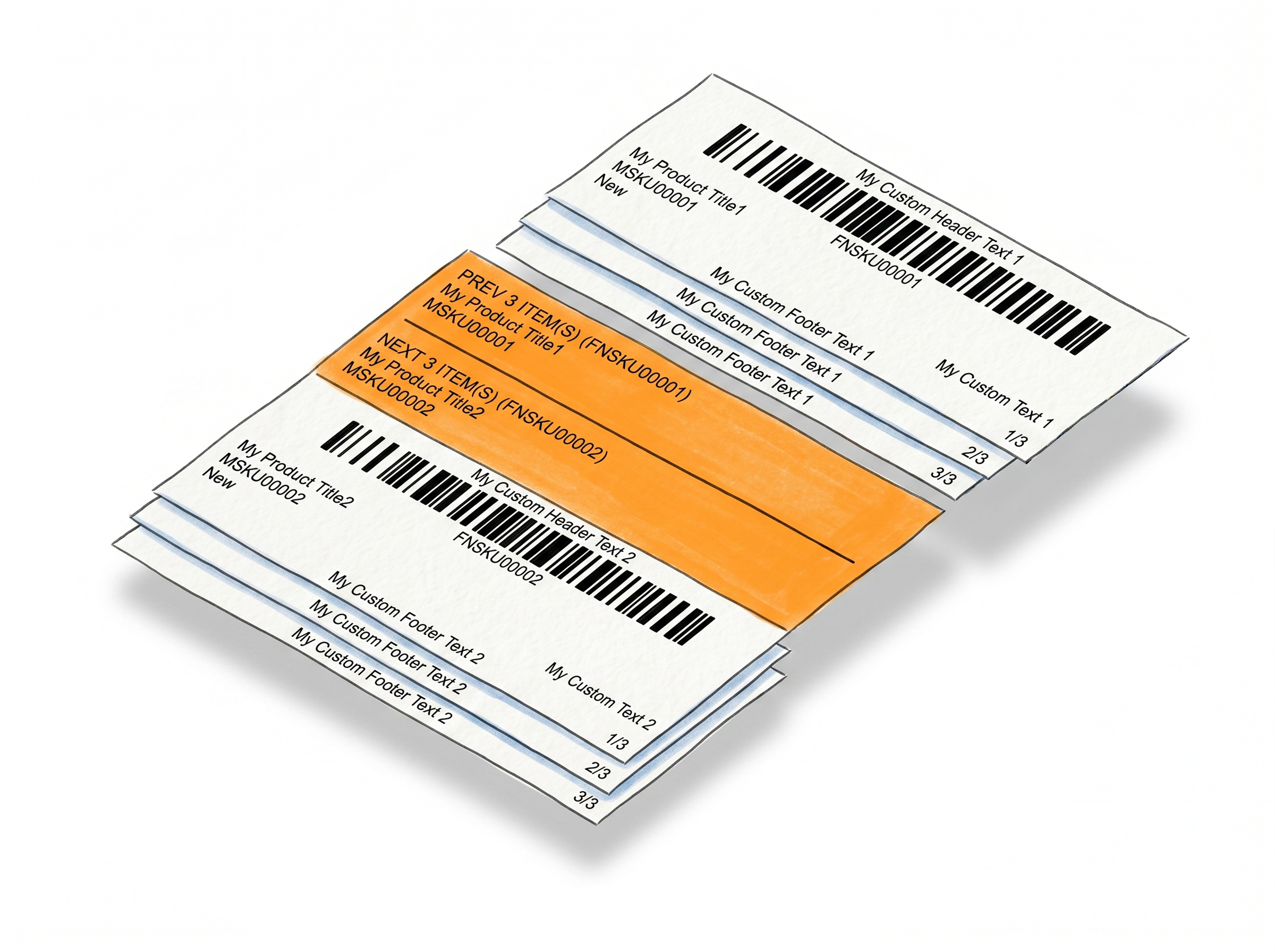 Product Label Separator Feature