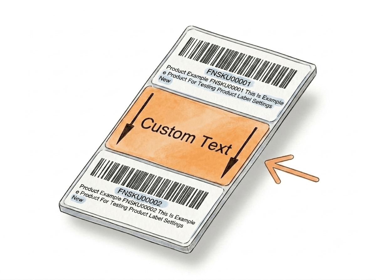 Custom Text Separator Between FNSKU Label Groups