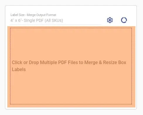 Upload box label PDFs