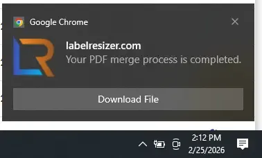 Download merged labels